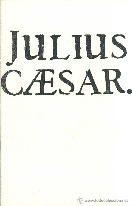 Coleccionismo: programa teatro Julius Caesar, by William Shakespeare (RSC. 1972) + poster