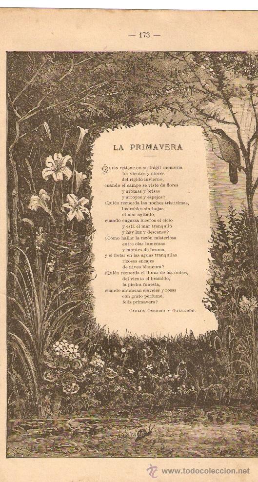 Collecting paper: RECORTE PRENSA POESIA FINALES 1800.MODERNISMO.CARLOS OSSORIO Y GALLARDO.RAMON DE CAMPOAMOR