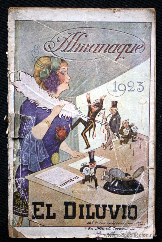 Colecionismo: ALMANAQUE EL DILUVIO para el a&ntilde;o 1923.