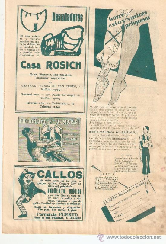 Collecting paper: RECORTE PUBLICIDAD A&Ntilde;OS 20.ANONIMA MATO IMAGENES ENOFOSFORINA SERRAFOTOGRAFIA MARTI CASA ROSICH