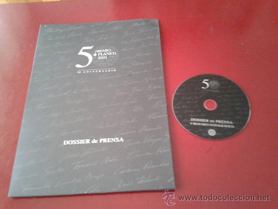 Colecionismo: dossier de prensa con cd con resumen fotogr&aacute;fico bodas de oro 50&ordm; aniversario premio planeta 2001