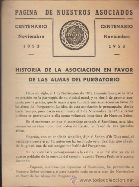 Coleccionismo: Expectants Expectavi. Centenario 1853 - 1953. Tr&iacute;ptico. - Foto 1