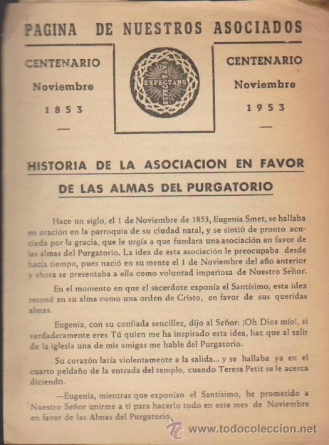 Coleccionismo: Expectants Expectavi. Centenario 1853 - 1953. Tr&iacute;ptico. - Foto 1