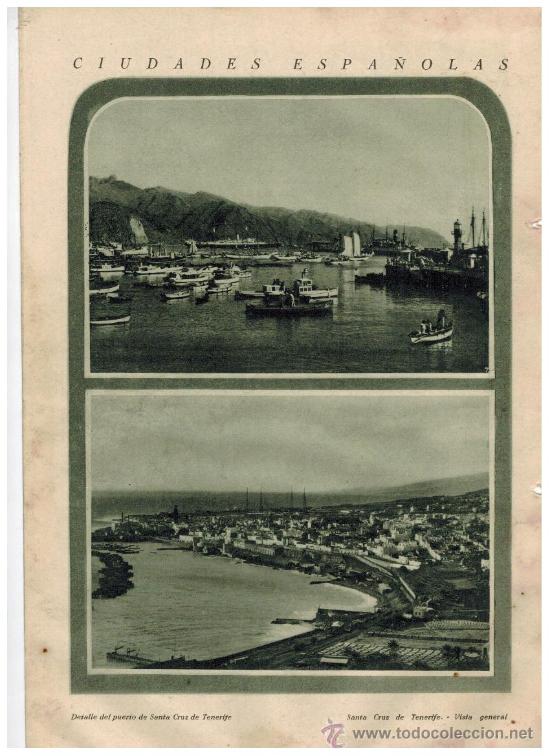 Collecting paper: RECORTE PRENSA A&Ntilde;O 1929 SANTA CRUZ DE TENERIFE ISLAS CANARIAS CIUDADES ESPA&Ntilde;OLAS CON ENCANTO