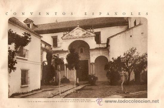 Coleccionismo: RECORTE PRENSA A&Ntilde;O 1928 CONVENTO DE SANTA CLARA BARRIO DE SAN LORENZO SEVILLA