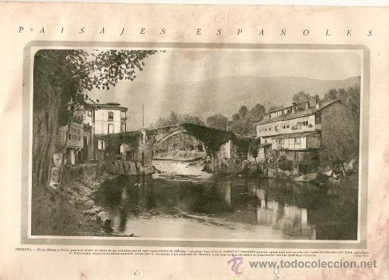 Collecting paper: RECORTE PRENSA A&Ntilde;O 1928 INFIESTO RIO PILO&Ntilde;A PIO&Ntilde;A PUENTE ASTURIAS PAISAJES PUEBLOS CON ENCANTO