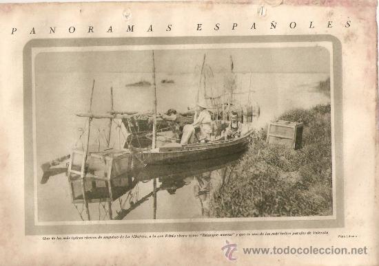 Coleccionismo: RECORTE PRENSA A&Ntilde;O 1928 LA ALBUFERA VALENCIA VIVERO DE ANGUILAS ESTANQUE AMENO