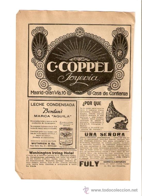 Collezionismo: RECORTE PRENSA A&Ntilde;O 1920 PUBLICIDAD HIPOFOSFITOS SALUD LECHE CONDENSADA BORDENS MARCA AGUILA