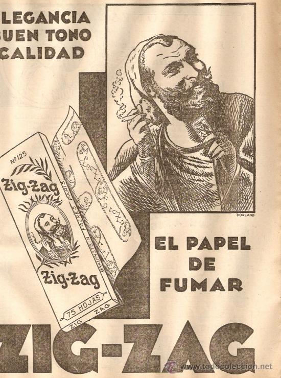 Coleccionismo: RECORTE PRENSA A&Ntilde;O 1930 PUBLICIDAD PAPEL DE FUMAR ZIG ZAG SAL DE FRUTA ENO CREMA DENTAL KOLYNOS