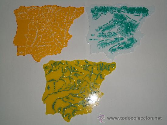 Coleccionismo: CONJUNTO DE 3 MAPAS DE LOS A&Ntilde;OS 50 ( POLITICO, MONTES Y RIOS ). PEQUE&Ntilde;O - 19