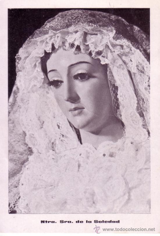 Coleccionismo: ESTAMPA DE 10X15 CM DE NTRA. SRA. DE LA SOLEDAD DE GERENA - 1974