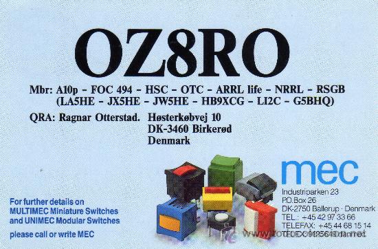 Coleccionismo: QSL. DINAMARCA. CIRCULADA - Foto 1