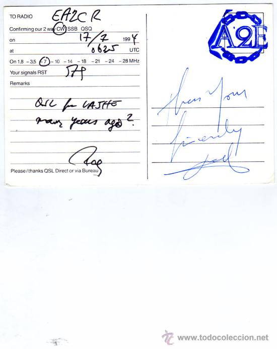 Coleccionismo: QSL. DINAMARCA. CIRCULADA - Foto 2