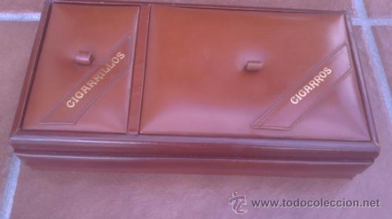 Coleccionismo: ANTIGUA TABAQUERA DOBLE EN SIMIL - Foto 2