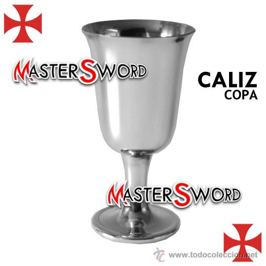 Coleccionismo: COPA MEDIEVAL GRIAL CALIZ TEMPLARIO REPLICA A&Ntilde;O 1157. 16 CMS