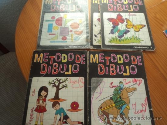 Coleccionismo: Cuadernos 1, 2, 3 y 4 de M&eacute;todo de dibujo. Editados por Susaeta. 1967