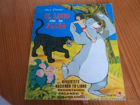 Coleccionismo: El Libro de la Selva. Divi&eacute;rtete haciendo tu libro. Cuentos Fher. Walt Disney. 1969