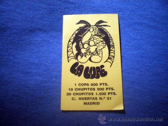Collezionismo: FLYER, PASE PUERTA DISCOTECA PUB LA LUPE C/ HUERTAS 51 MADRID A&Ntilde;OS 90