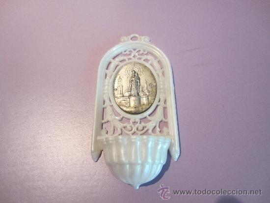 Coleccionismo: benditera Virgen del Pilar - Foto 1