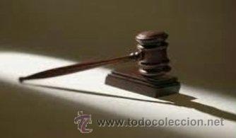 Coleccionismo: Martillo de juez de madera - Foto 1
