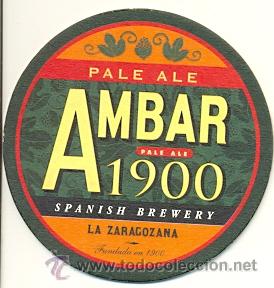 Coleccionismo: 12-523. Posavasos. Ambar 1900