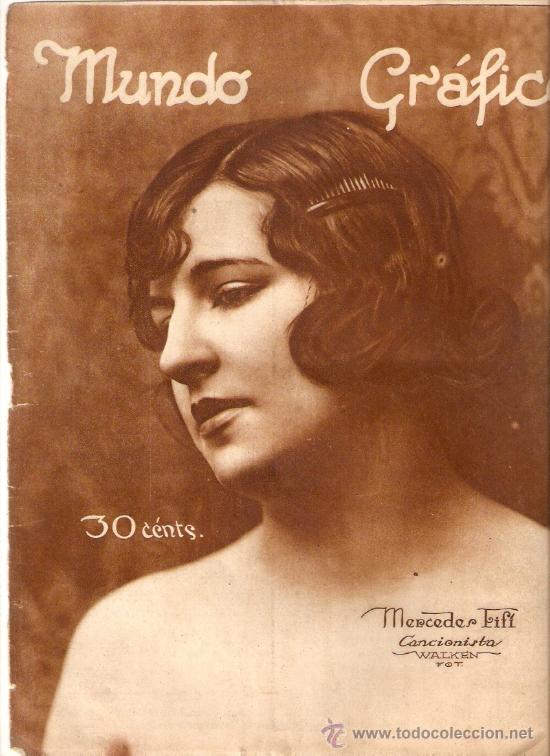 Coleccionismo: RECORTE PRENSA A&Ntilde;OS 20 MERCEDES FIFI ACTRIZ ARTISTA CANCIONISTA CANTANTE FOTOGRAFIA WALKEN