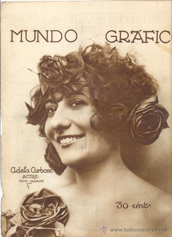 Coleccionismo: RECORTE PRENSA A&Ntilde;OS 20 ADELA CARBONE ACTRIZ ARTISTA TEATRO FOTOGRAFIA CALVACHE