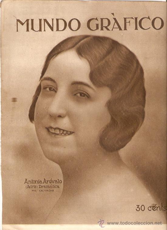 Colecionismo: RECORTE PRENSA A&Ntilde;OS 20 ANTONIA AREVALO DRAMA ARTISTA ACTRIZ TEATRO FOTOGRAFIA CALVACHE
