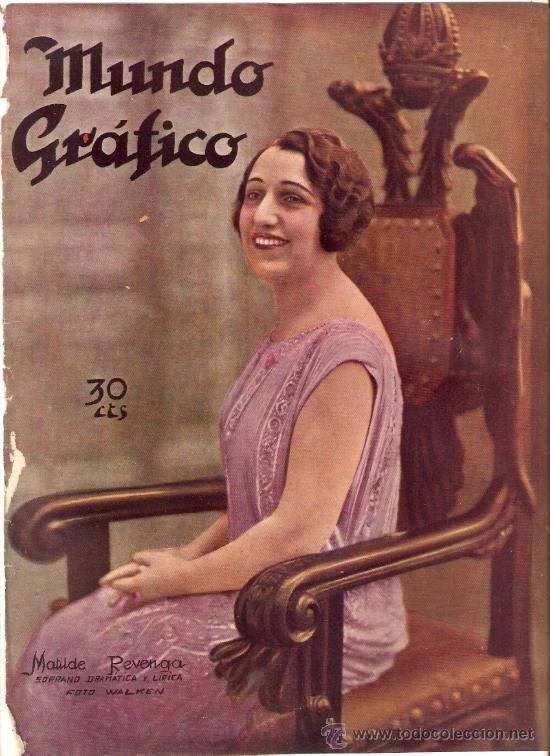 Colecionismo: RECORTE PRENSA A&Ntilde;OS 20 MATILDE REVENGA SOPRANO ACTRIZ TEATRO FOTOGRAFIA WALKEN