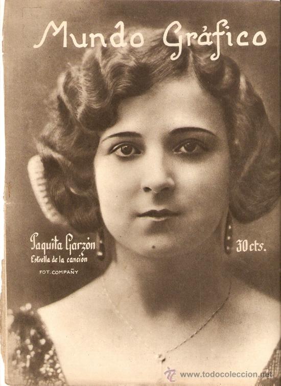 Colecionismo: RECORTE PRENSA A&Ntilde;OS 20 PAQUITA GARZON CANTANTE ARTISTA TEATRO FOTOGRAFIA COMPANY