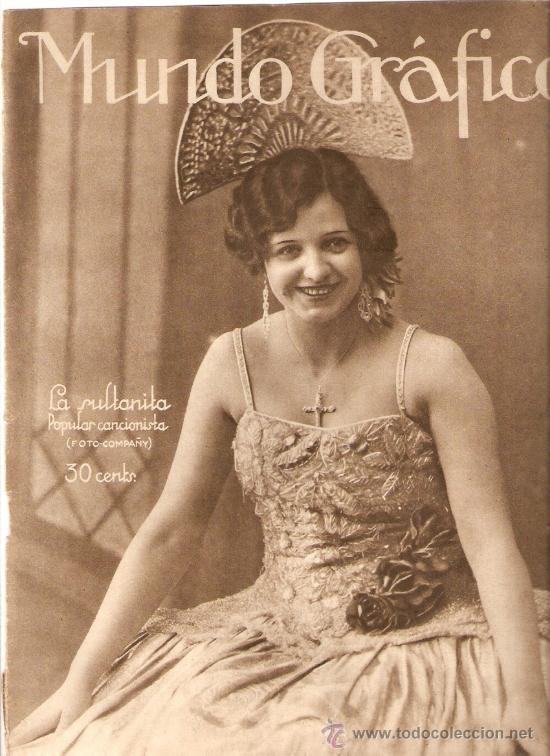 Colecionismo: RECORTE PRENSA A&Ntilde;OS 20 LA SULTANITA ARTISTA CANCIONISTA ACTRIZ TEATRO FOTOGRAFIA COMPANY