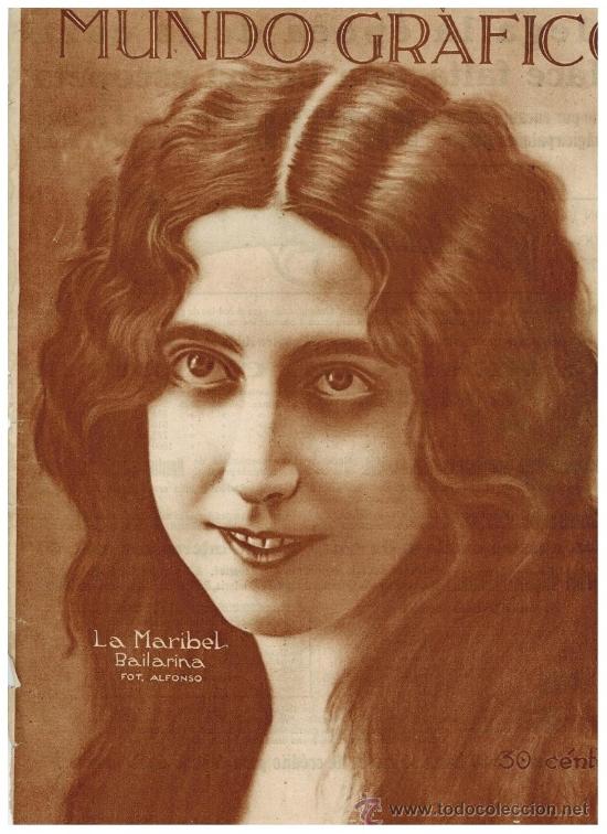 Coleccionismo: RECORTE PRENSA A&Ntilde;OS 20 LA MARIBEL BAILARINA ARTISTA ACTRIZ TEATRO FOTOGRAFIA ALFONSO