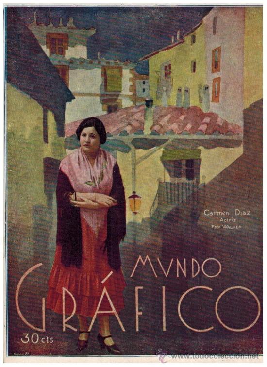 Colecionismo: RECORTE PRENSA A&Ntilde;OS 20 CARMEN DIAZ ARTISTA ACTRIZ TEATRO FOTOGRAFIA WALKEN