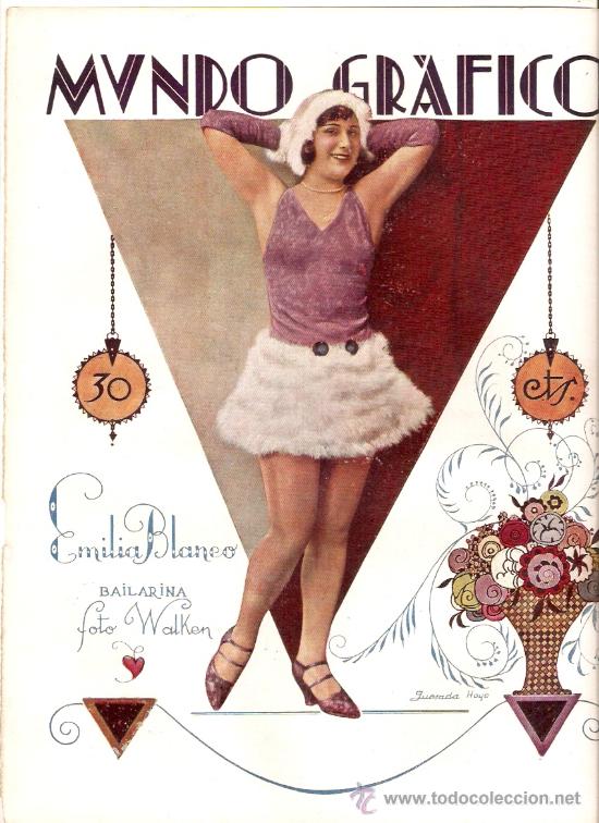 Colecionismo: RECORTE PRENSA A&Ntilde;OS 20 EMILIA BLANCO ARTISTA BAILARINA ACTRIZ TEATRO FOTOGRAFIA WALKEN