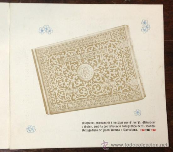 Coleccionismo: CAPELLADES, 1935. TR&Iacute;PTIC RECORDATORI. FABRIQUES GUASCH GERMANS. - Foto 3