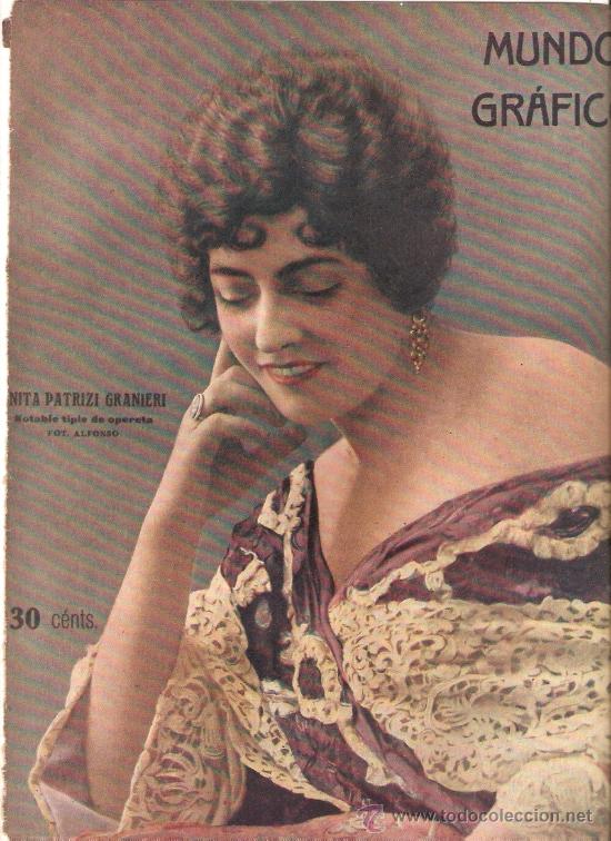 Colecionismo: RECORTE PRENSA A&Ntilde;OS 20 ANITA PATRIZI GRANIERI TIPLE OPERETA ARTISTA TEATRO FOTOGRAFIA ALFONSO