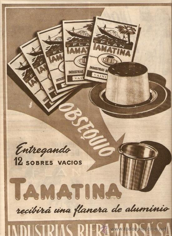 Colecionismo: A&Ntilde;O 1960 RECORTE PRENSA PUBLICIDAD FLAN TAMATINA RIERA MARSA MANUFACTURAS QUIRON CABALLITOS JUGUETES