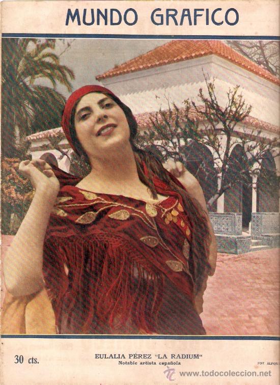 Collectionnisme: RECORTE PRENSA A&Ntilde;OS 20 EULALIA PEREZ LA RADIUM ARTISTA FOTOGRAFIA ALFONSO TEATRO