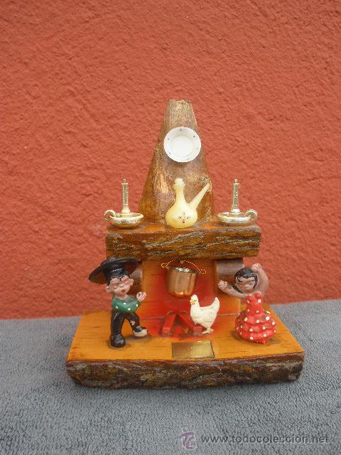 Coleccionismo: CHIMENEA CON GITANOS. RECUERDO DE ALICANTE - Foto 1