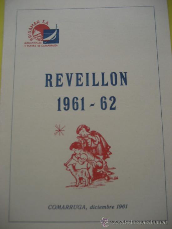 Coleccionismo: Comarruga. Tarragona. Brisamar Hotel. Reveillon 1961-62
