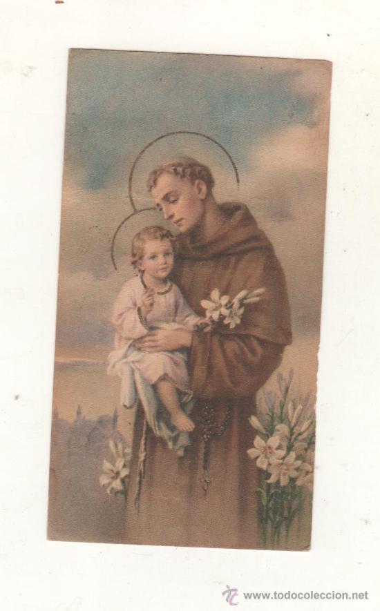 Coleccionismo: ESTAMPA DE SAN ANTONIO DE PADUA &middot; Triduo celebrado en la Real Parroquia de San Andr&eacute;s Apostol, 1969)