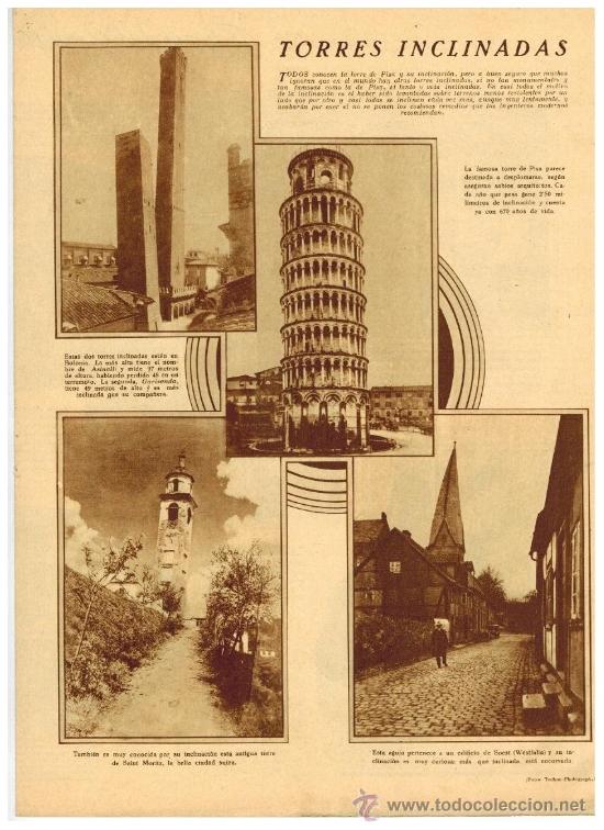 Collectionnisme: A&Ntilde;O 19?? GRANDES Y PEQUE&Ntilde;OS INVENTOS TELEFONO SORDOS TORRES INCLINADAS PISA SAINT MORITZ SOEST