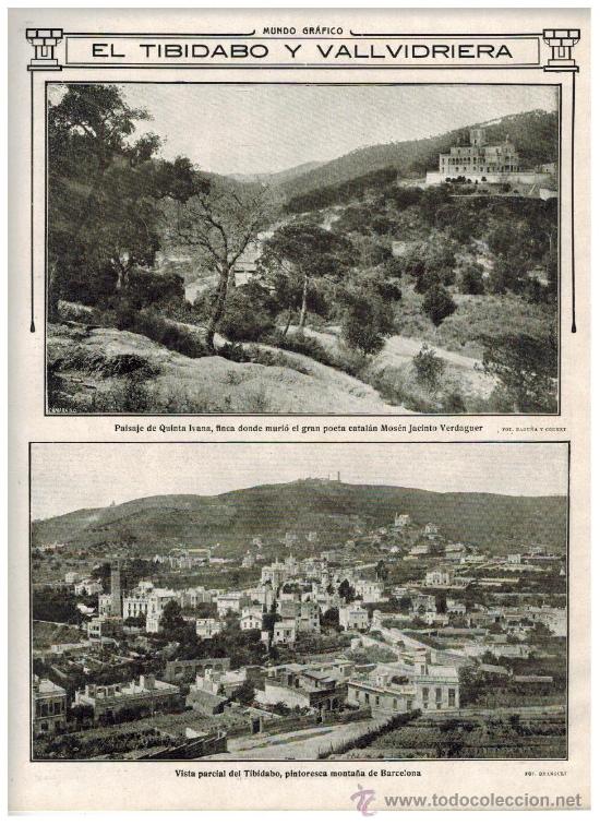 Coleccionismo: A&Ntilde;O 19?? TIBIDABO VALLVIDRERA QUINTA IVANA JACINT VERDAGUER MELQUIADES ALVAREZ GIJON SOMIO