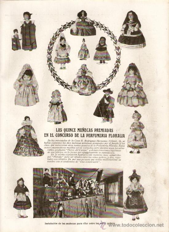 Coleccionismo: A&Ntilde;O 1919 RECORTE PRENSA CONCURSO MU&Ntilde;ECAS PERFUMERIA FLORALIA MU&Ntilde;ECAS PREMIADAS