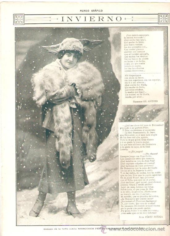 Coleccionismo: A&Ntilde;O 19?? MERCEDES PEREZ DE VARGAS INVIERNO POESIA FEDERICO GIL ASENSIO JUAN PEREZ ZU&Ntilde;IGA