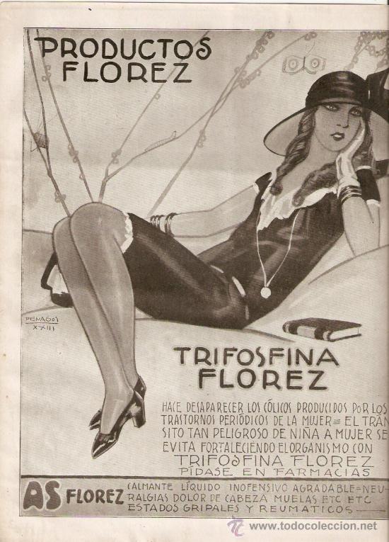 Collecting paper: A&Ntilde;O 19?? TRIFOSFINA FLOREZ HIPOFOSFITOS SALUD RECORTE PUBLICIDAD