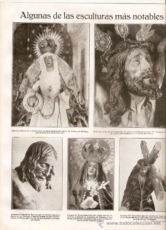 Coleccionismo: VIGO ESCULTURA RELIGIOSA LA ESPERANZA SEVILLA CRISTO EXPIACION DE LA AGONIA MARIA DEL AMOR MALAGA