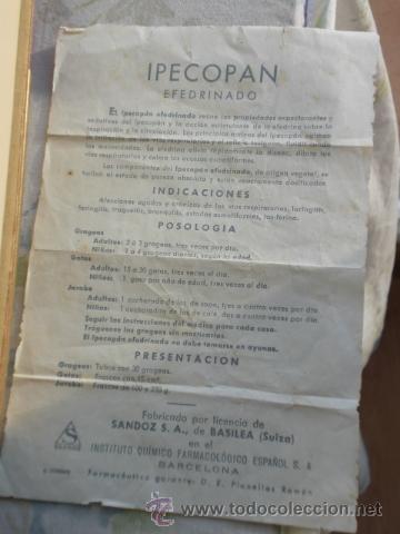 Coleccionismo: IPECOPAN EFEDRINADO - SANDOZ - ANTIGUO PROSPECTO