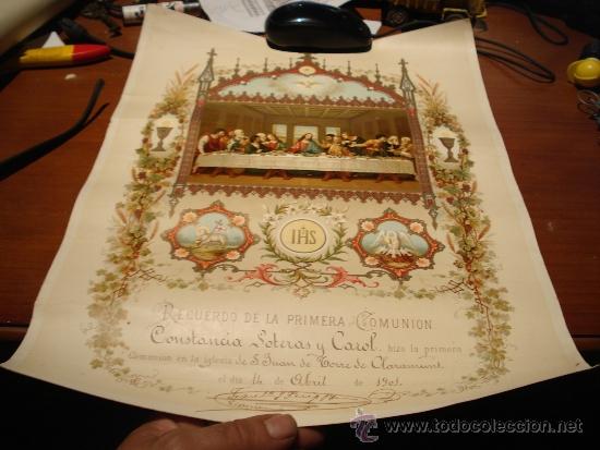 Coleccionismo: ESTAMOS LIQUIDANDO. precioso recordatorio comuni&oacute;n - Foto 1