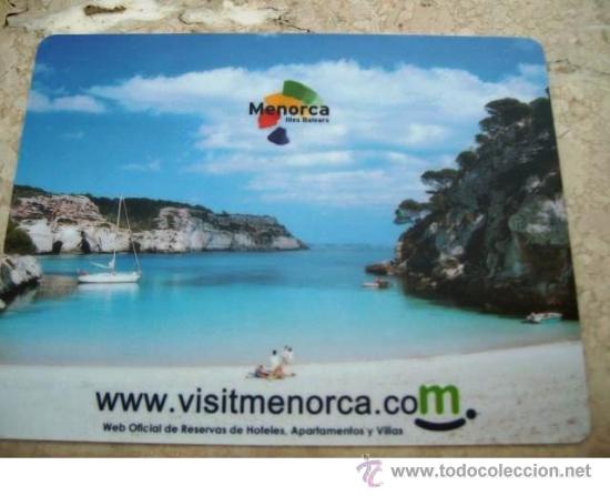 Coleccionismo: Alfombrilla publicitaria para rat&oacute;n - MENORCA, ILLES BALEARS